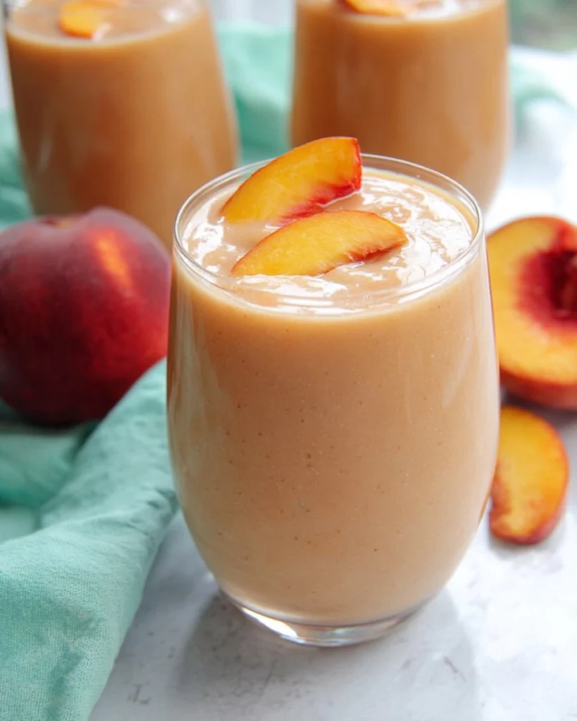 5-Minute-Peach-Smoothie-Recipe