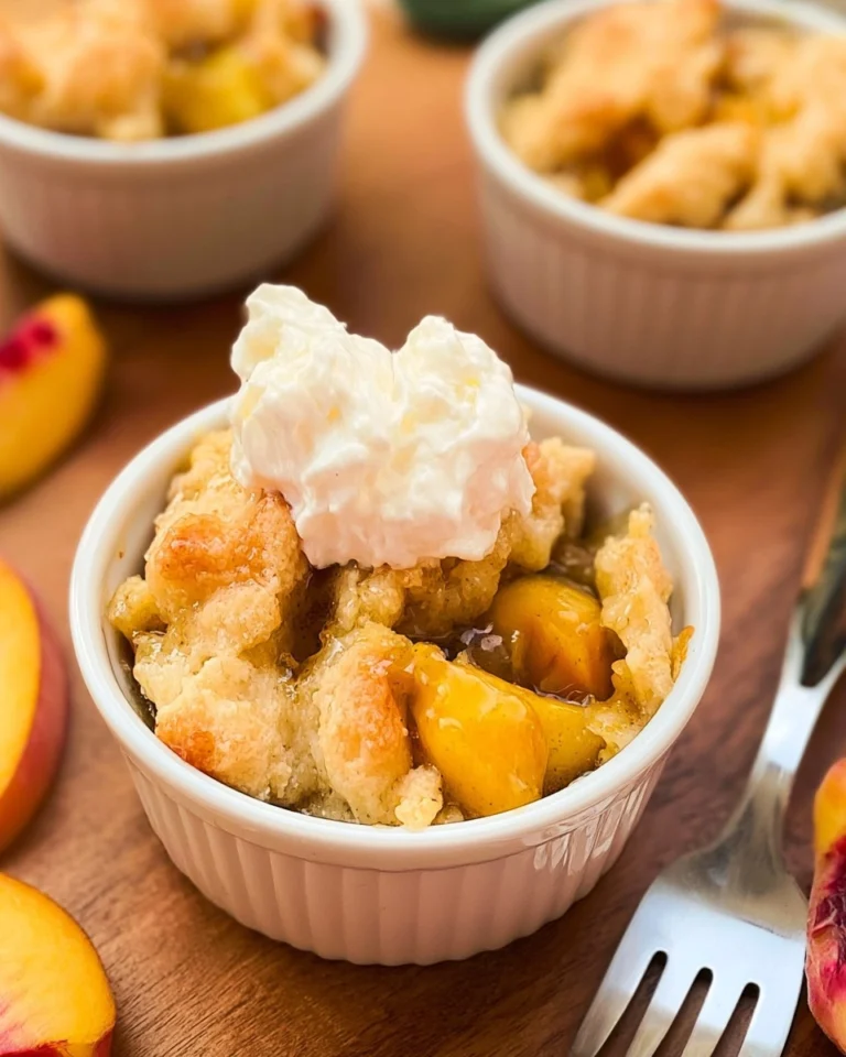 Air-Fryer-Mini-Peach-Cobbler-Recipe
