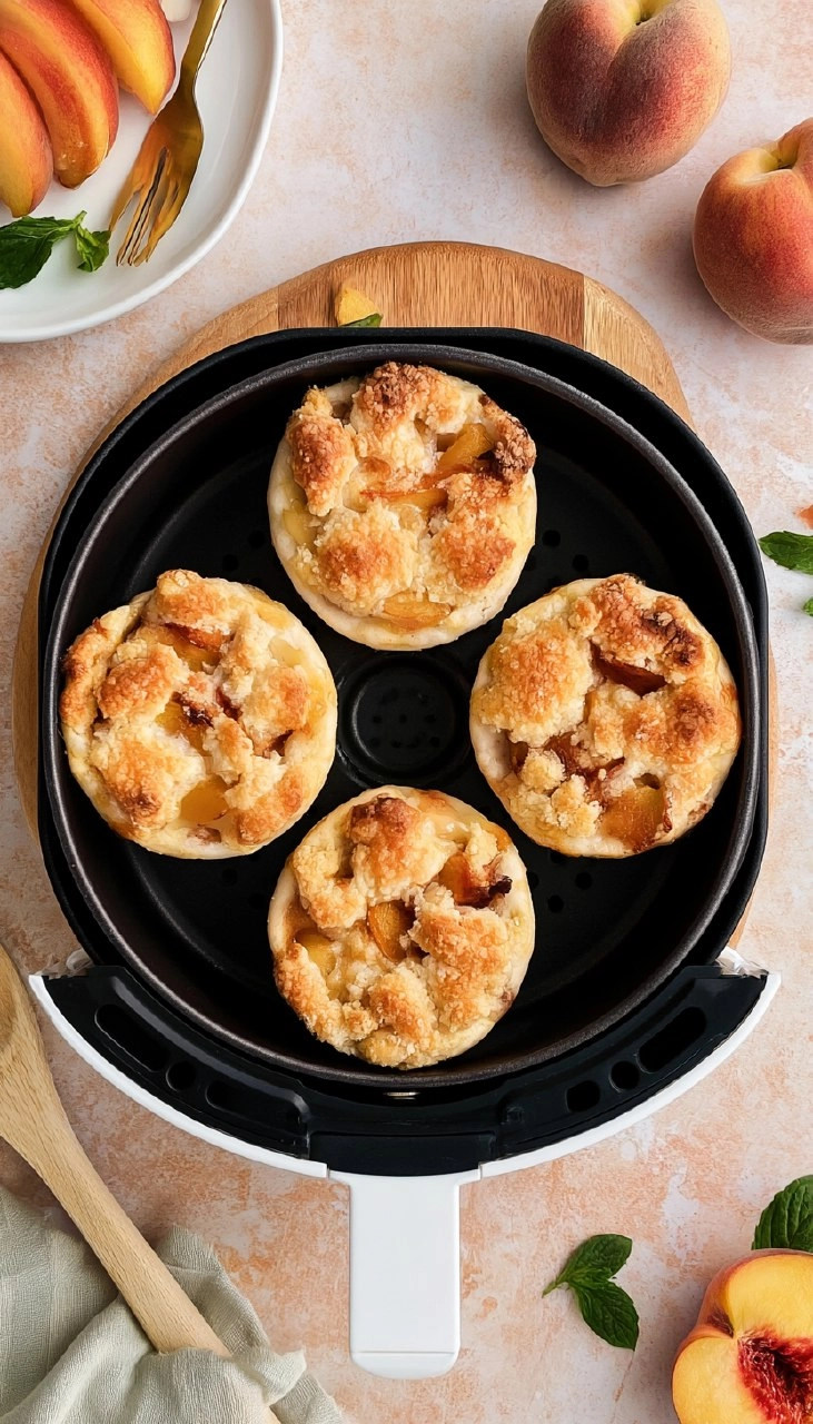 Air Fryer Mini Peach Cobbler 70 Air Fryer Mini Peach Cobbler