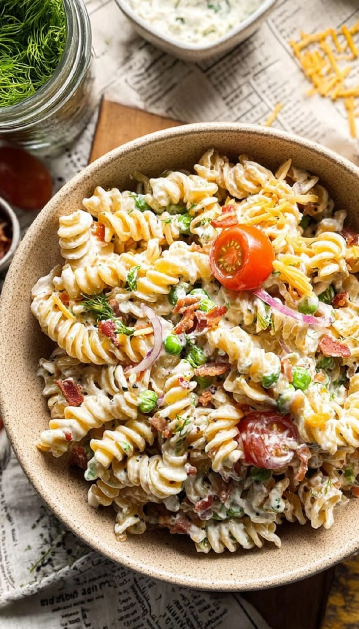 Bacon Ranch Pasta Salad 115 Bacon Ranch Pasta Salad