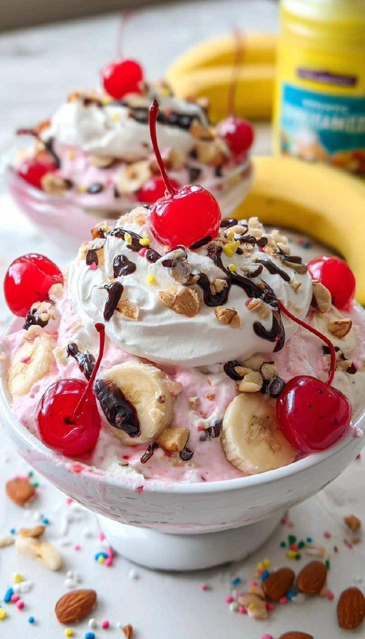 Banana Split Fluff Salad