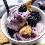 Blackberry-Cheesecake-Cottage-Cheese-Ice-Cream-Recipe