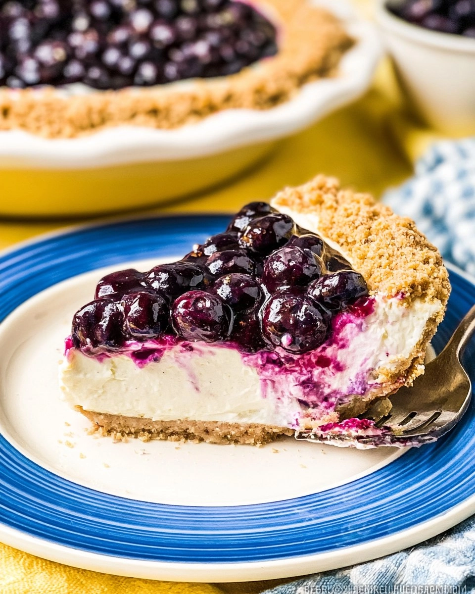 Blueberry Cream Cheese Pie (No-Bake) 2 Blueberry-Cream-Cheese-Pie-No-Bake-Recipe