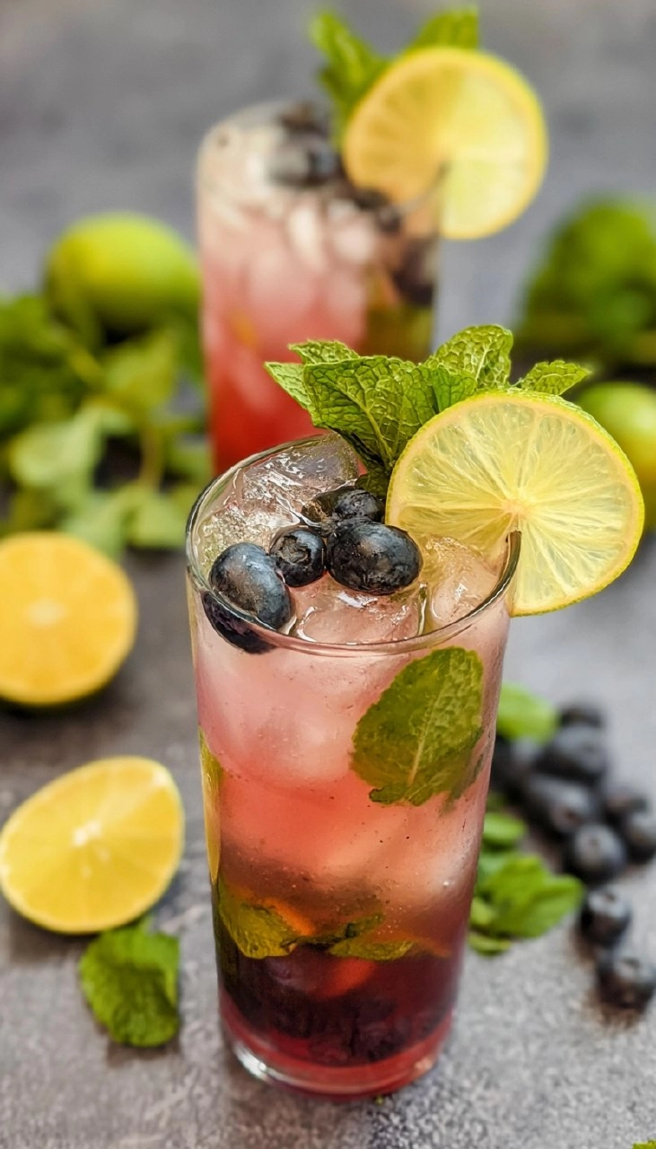 Blueberry Mojitos
