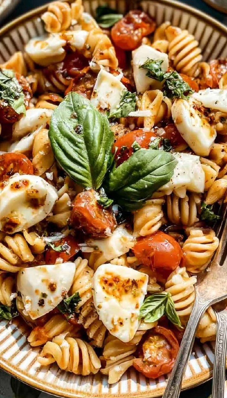 Caprese Pasta (Easy Tomato Mozzarella Pasta) 100 Caprese Pasta (Easy Tomato Mozzarella Pasta)