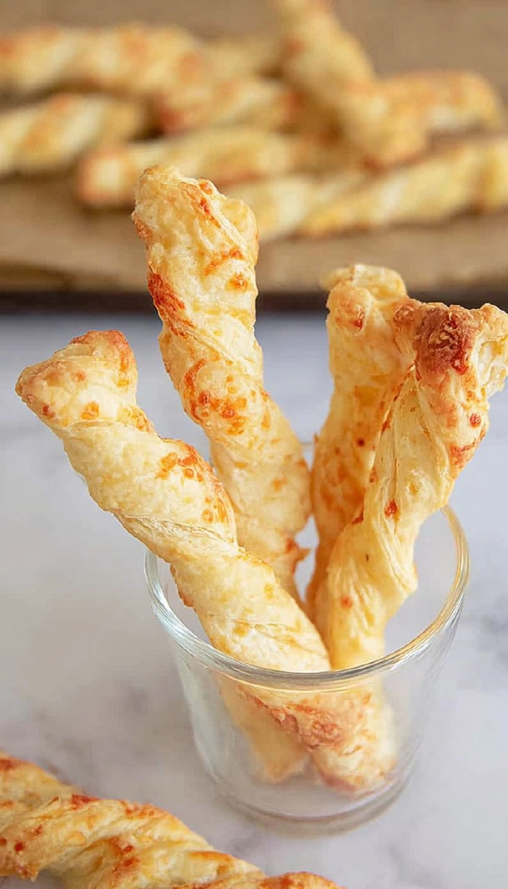Cheese Twists with Puff Pastry