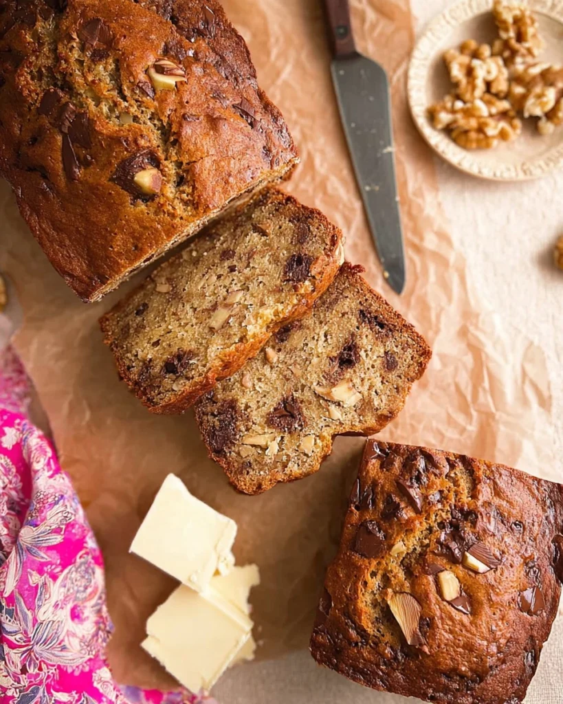 Chocolate-Chip-Walnut-Banana-Bread-Recipe