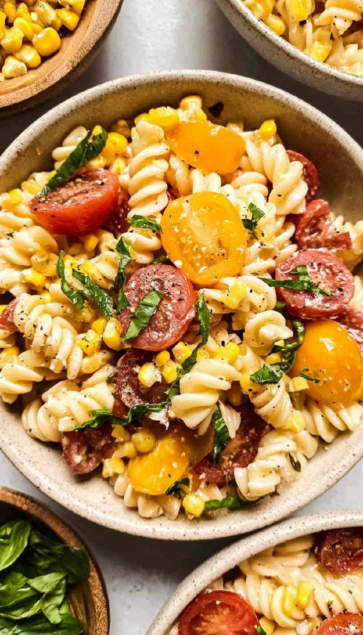 Corn and Tomato Pasta Salad 100 Corn and Tomato Pasta Salad