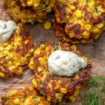 Corn-and-Zucchini-Fritters-with-Herb-Yogurt-Sauce-Recipe