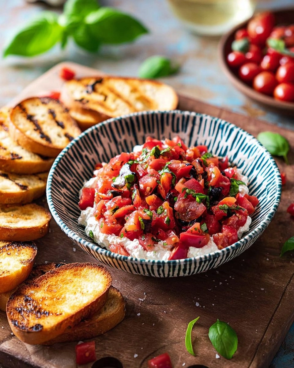 Easy Boursin Bruschetta Dip