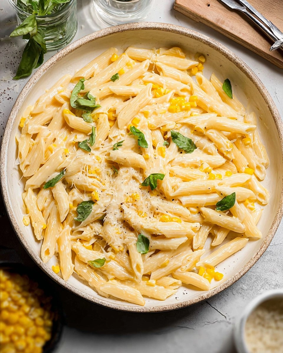 Easy Creamy Corn Pasta 4 Easy-Creamy-Corn-Pasta-Recipe