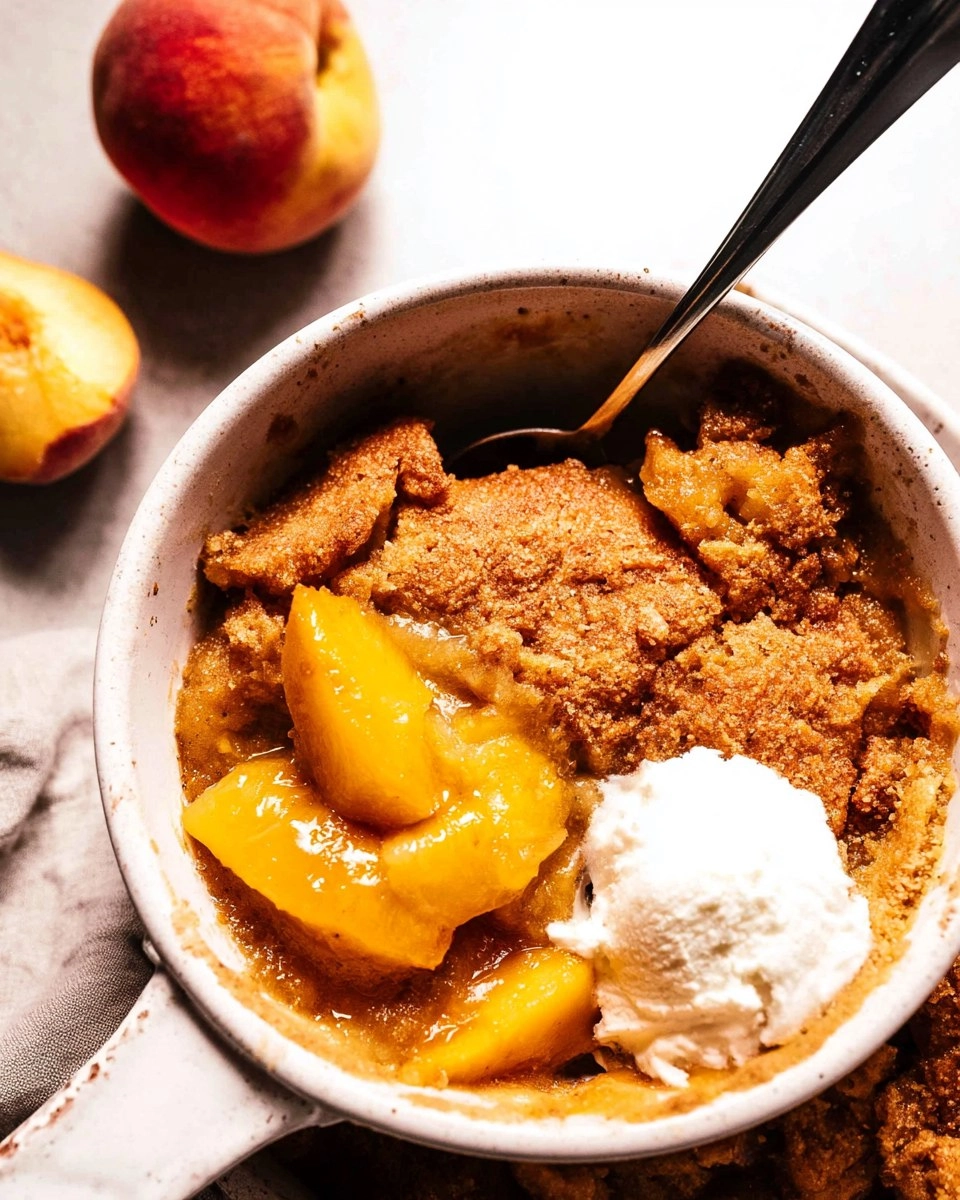 Easy Peach Cobbler (Gluten-Free, Naturally Sweetened)