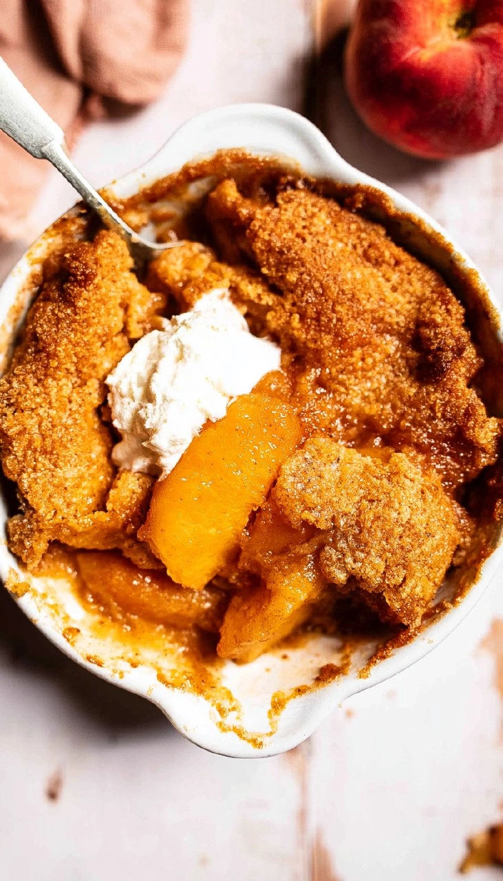 Easy Peach Cobbler (Gluten-Free, Naturally Sweetened)