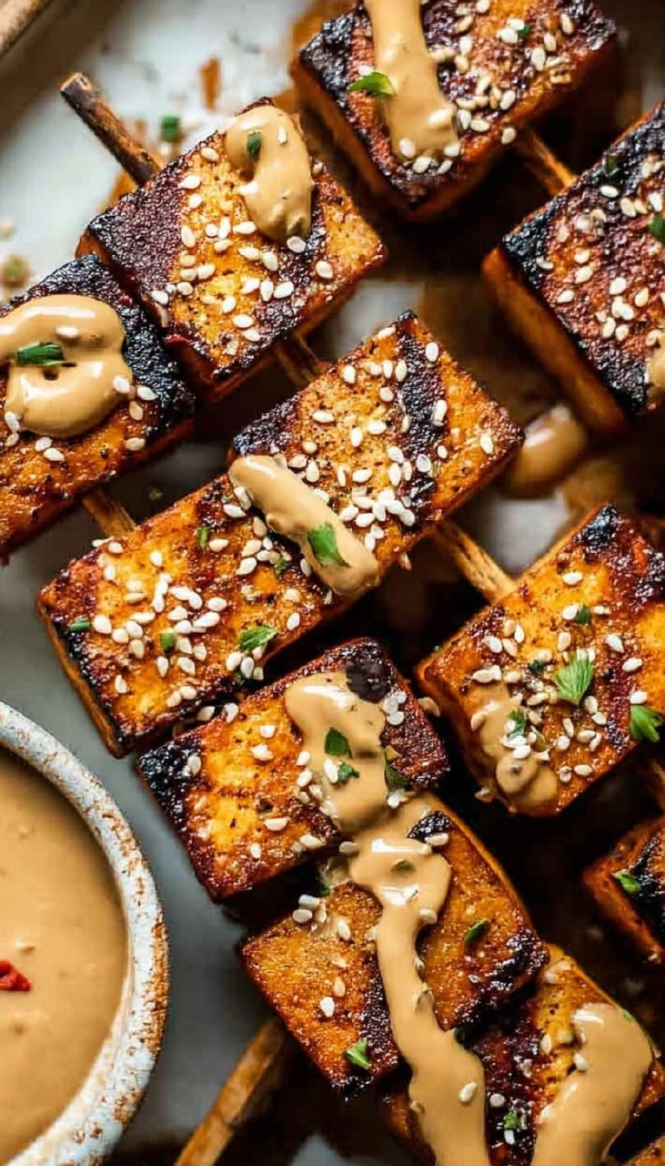 Grilled Tofu Skewers (Vegan)