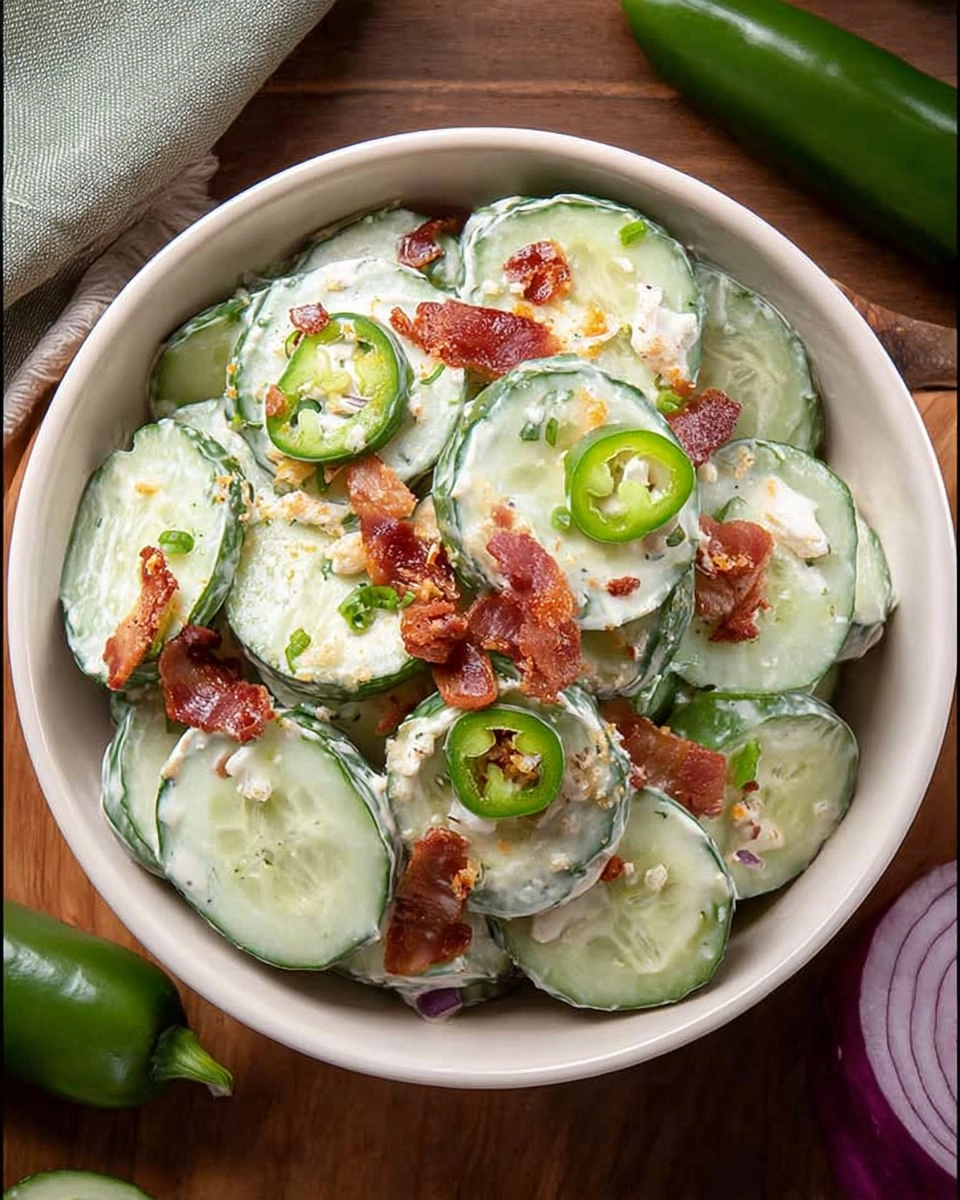 Jalapeno Popper Cucumber Salad