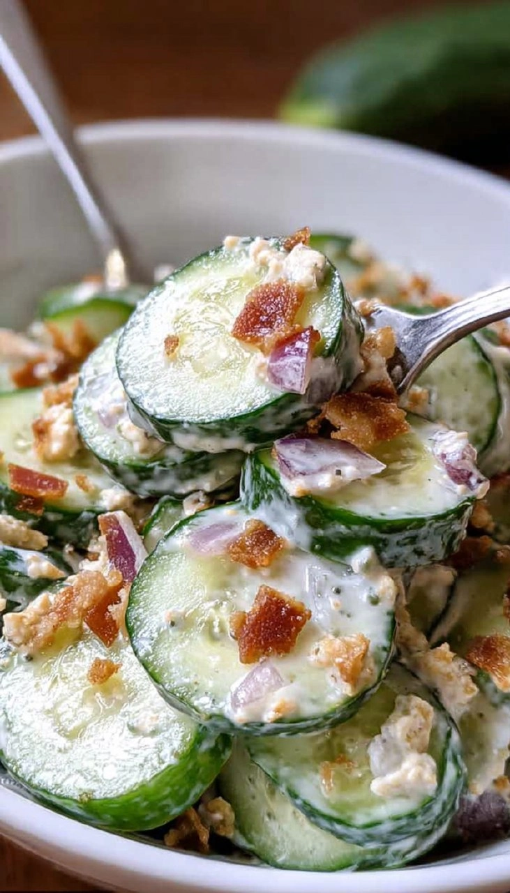 Jalapeno Popper Cucumber Salad