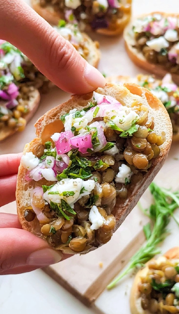 Lentil Bruschetta 70 Lentil Bruschetta