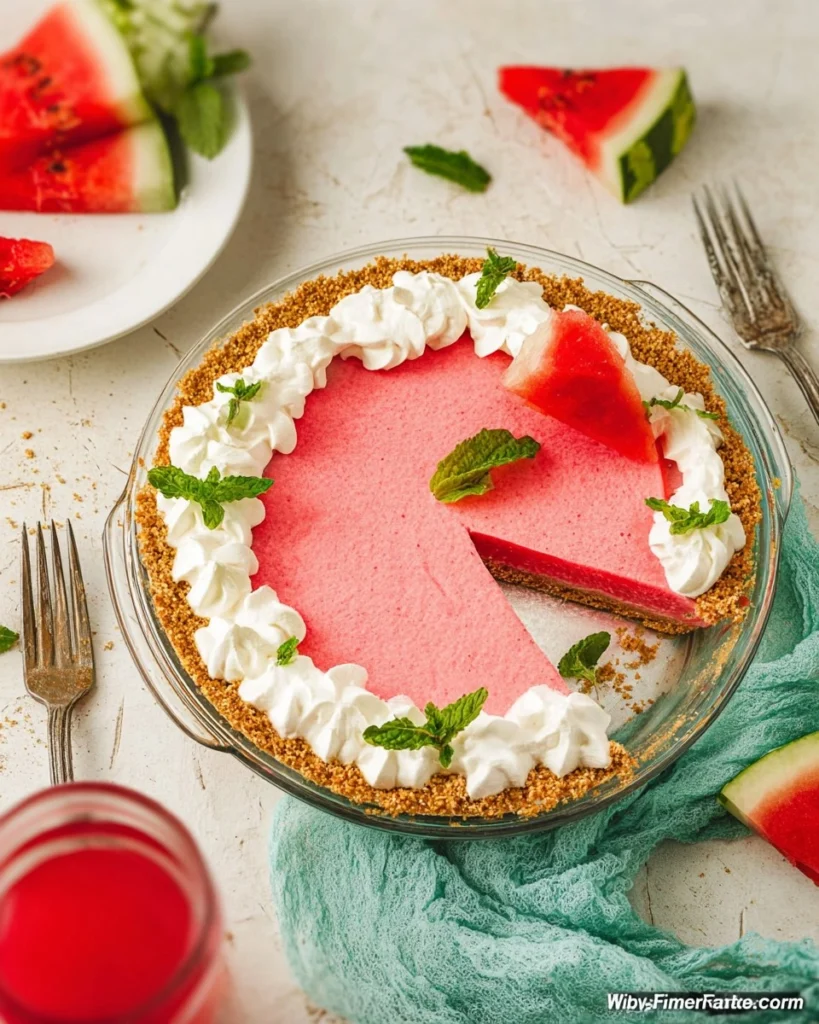 No-Bake-Watermelon-Pie-An-Easy-Summer-Dessert-Recipe