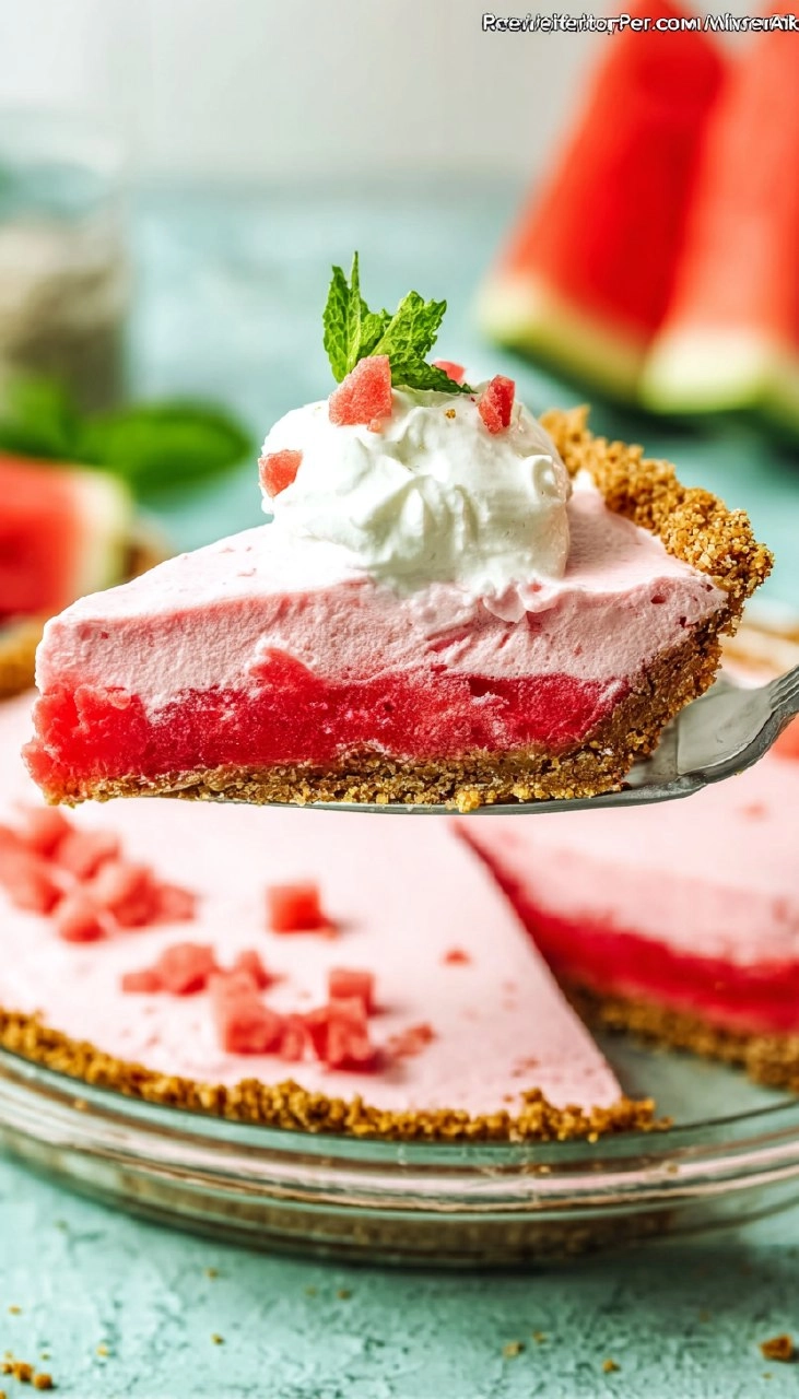 No-Bake Watermelon Pie: An Easy Summer Dessert