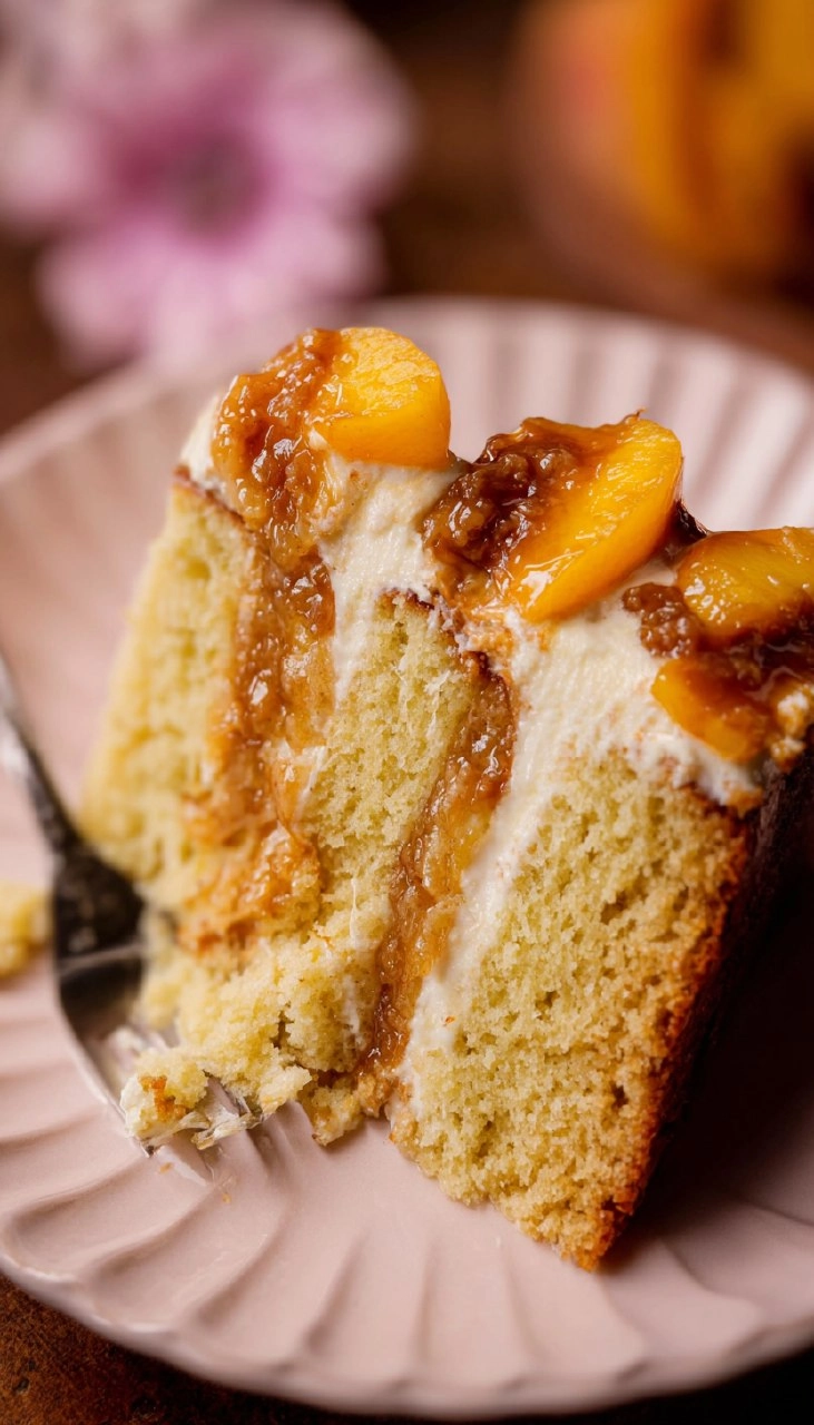 Peach Cobbler Cake 190 Peach Cobbler Cake