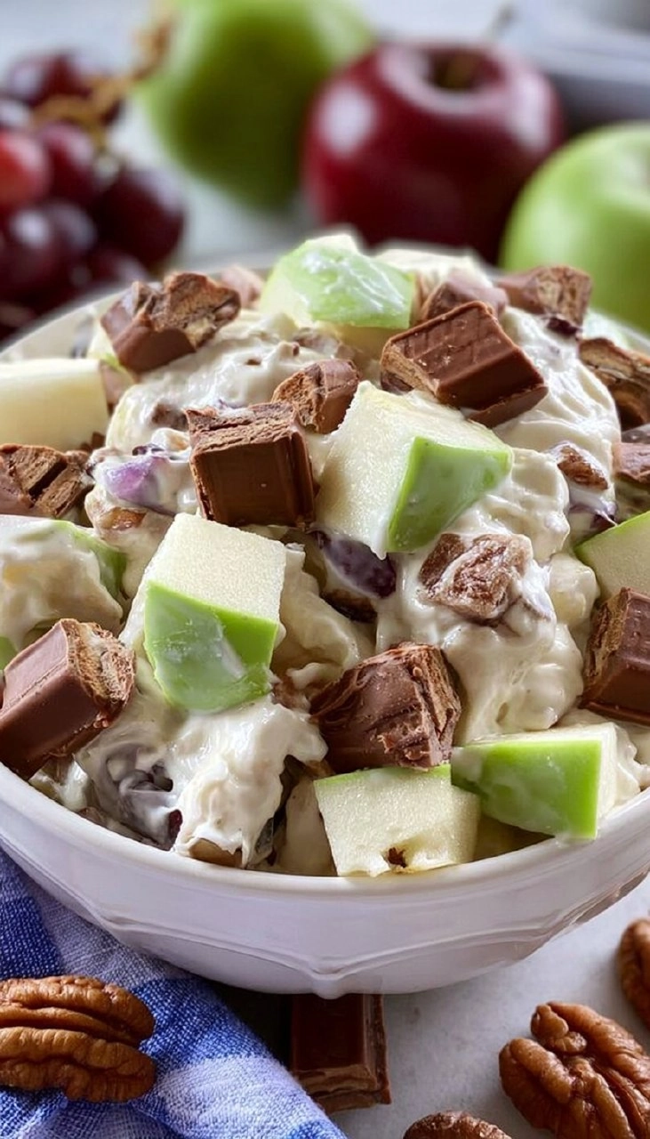 Snicker Apple Salad for Potlucks