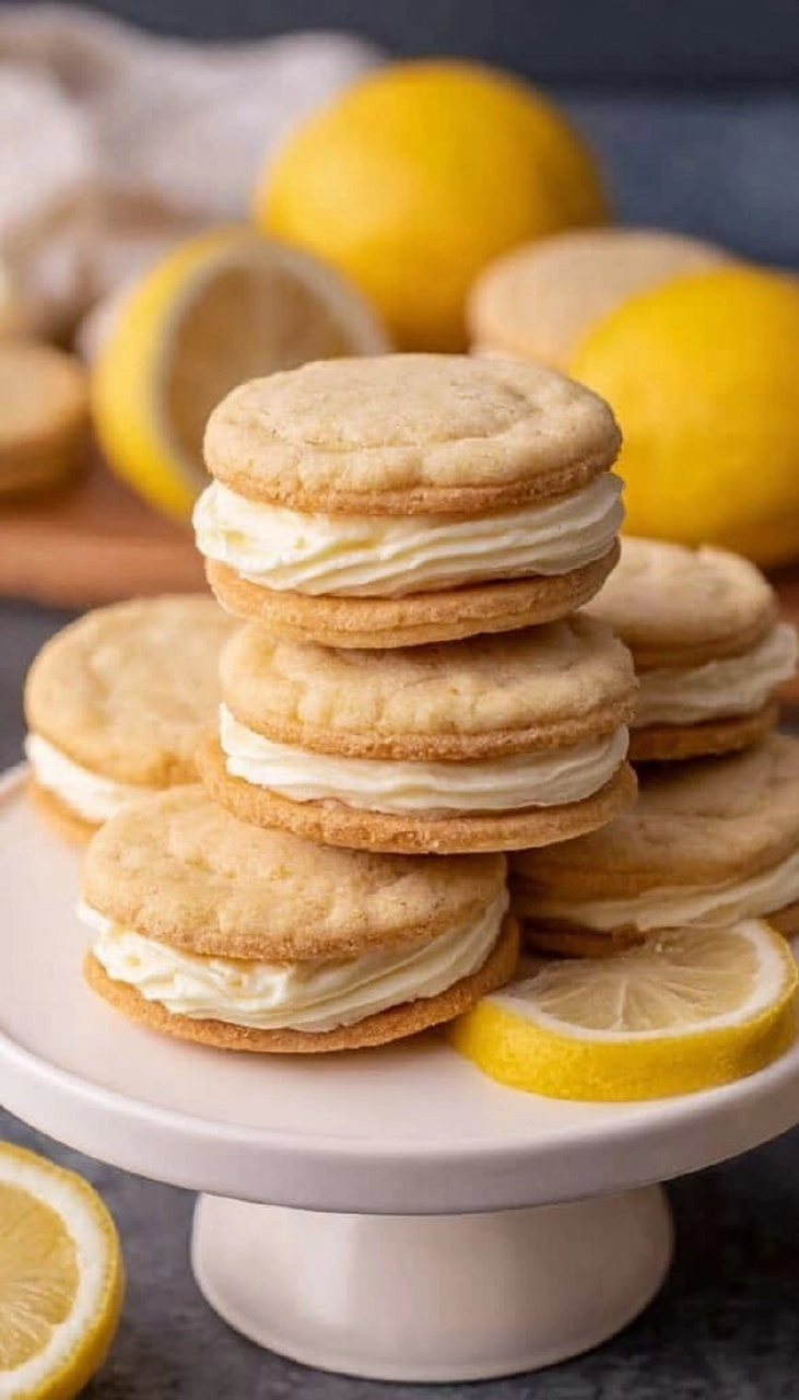 Soft and Chewy Lemon Sandwich Cookies with Cream Cheese Frosting 170 Soft and Chewy Lemon Sandwich Cookies with Cream Cheese Frosting