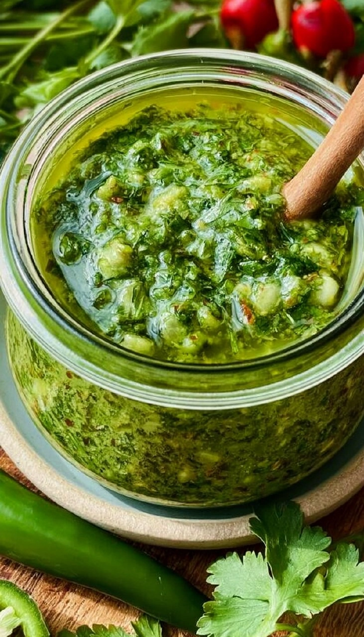Spicy Chimichurri Sauce with Jalapeño 85 Spicy Chimichurri Sauce with Jalapeño