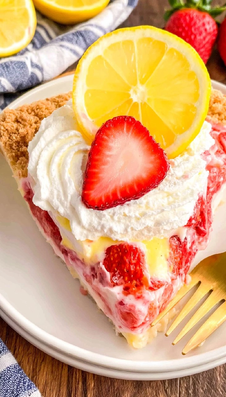 Strawberry Lemonade Pie
