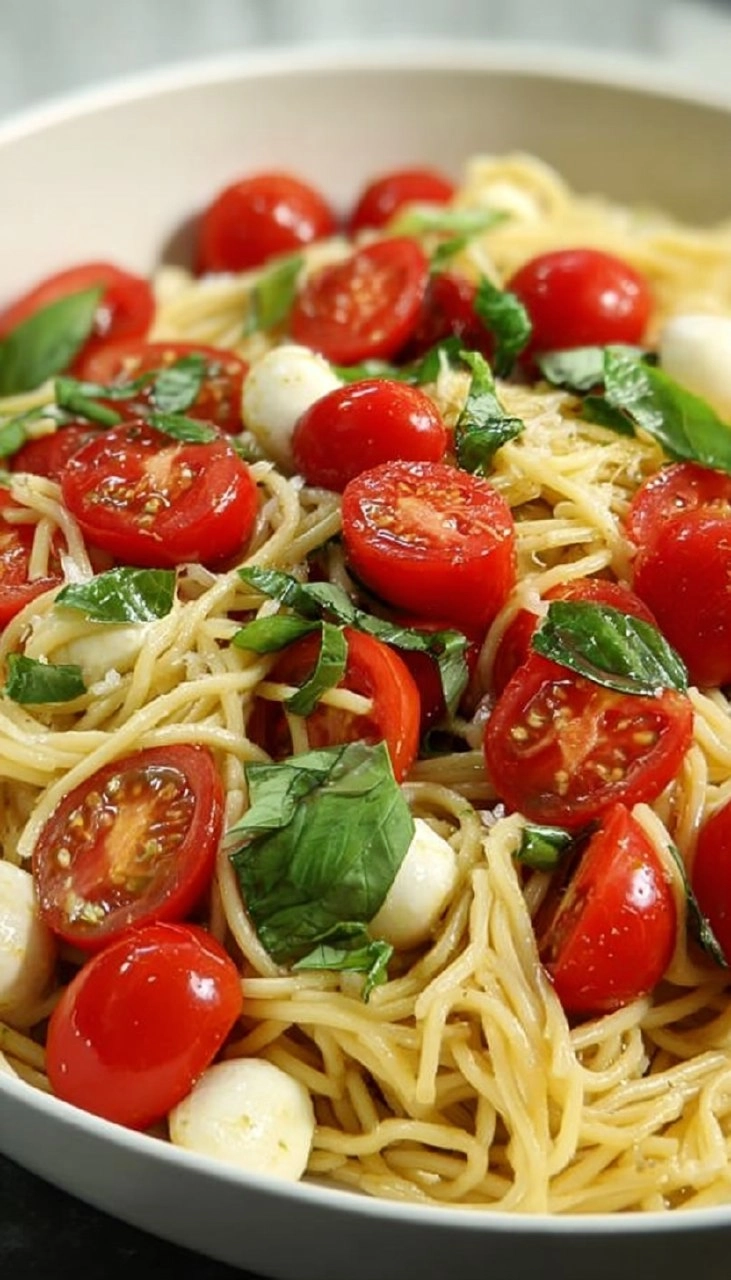 Tomato and Mozzarella Pasta (Pasta alla Checca) 95 Tomato and Mozzarella Pasta (Pasta alla Checca)