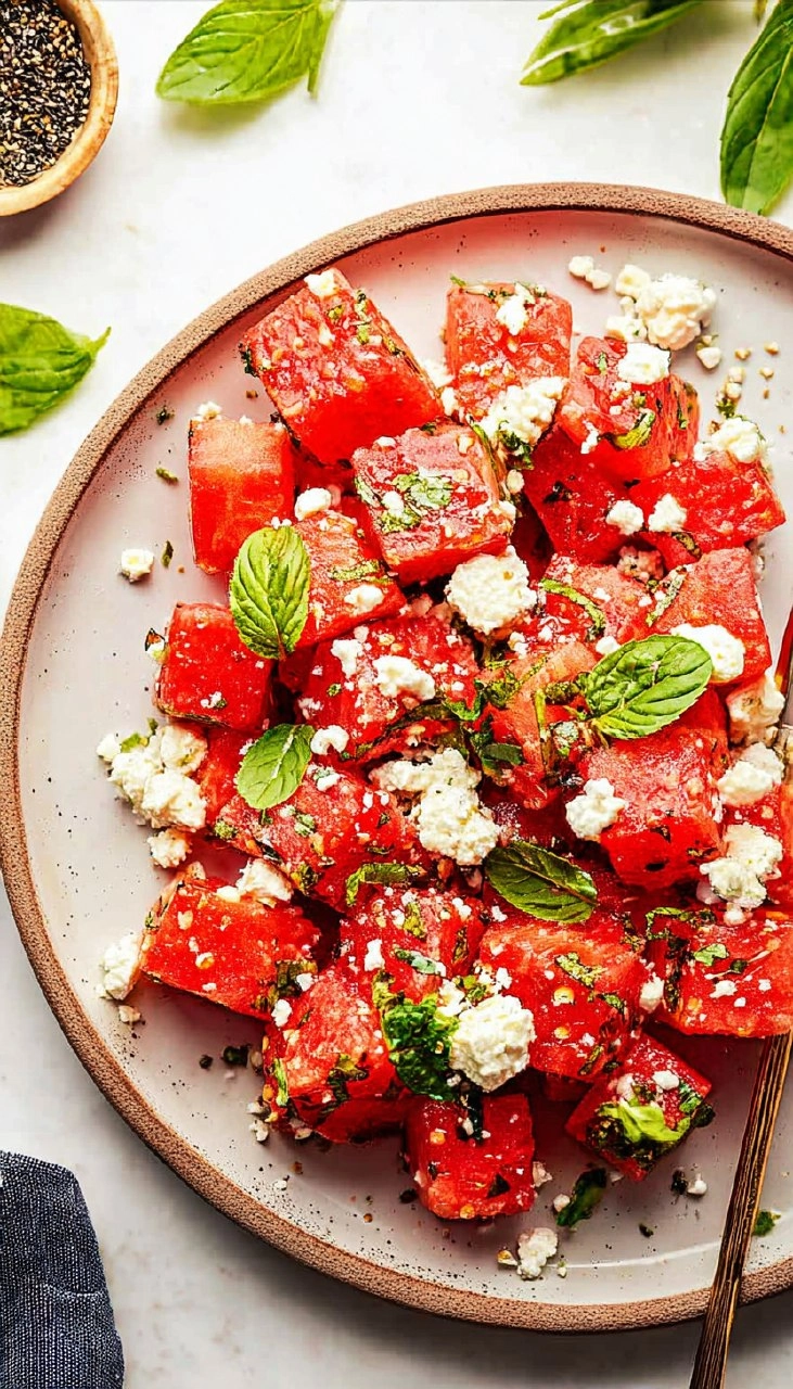 Watermelon Feta Salad 70 Watermelon Feta Salad