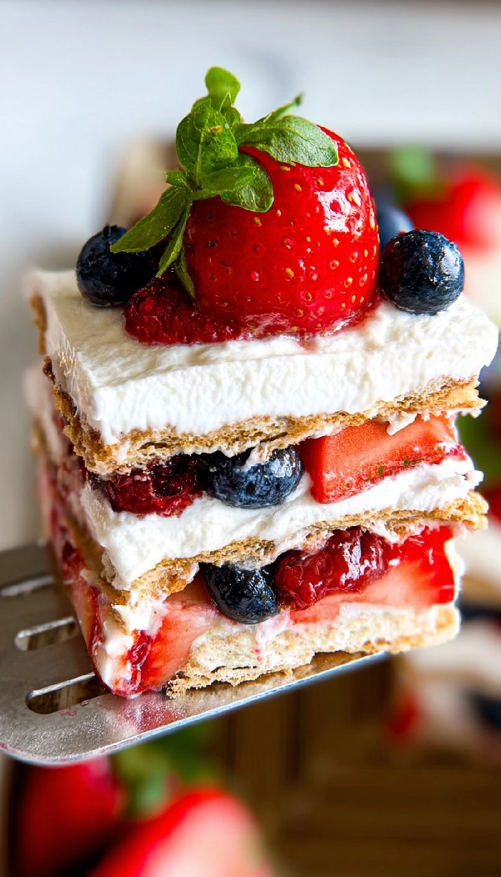 Berry Icebox Cake