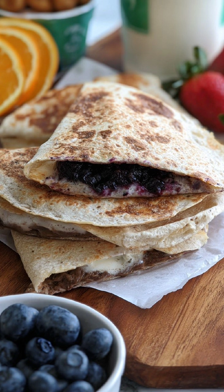 Blueberry Breakfast Quesadilla