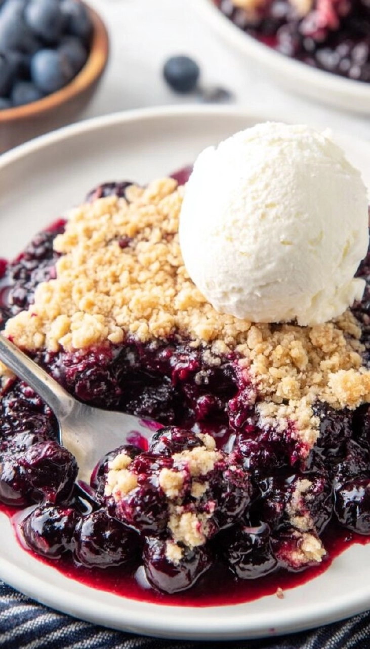 Easy Blueberry Crisp