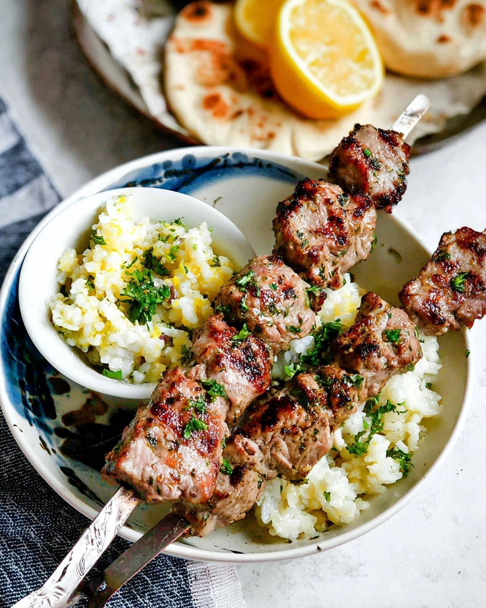 Greek Pork Souvlaki Skewers 89 Greek Pork Souvlaki Skewers