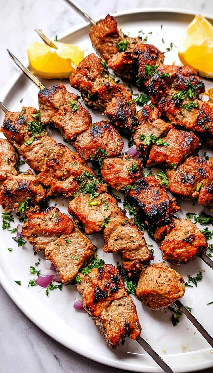 Greek Pork Souvlaki Skewers 90 Greek Pork Souvlaki Skewers