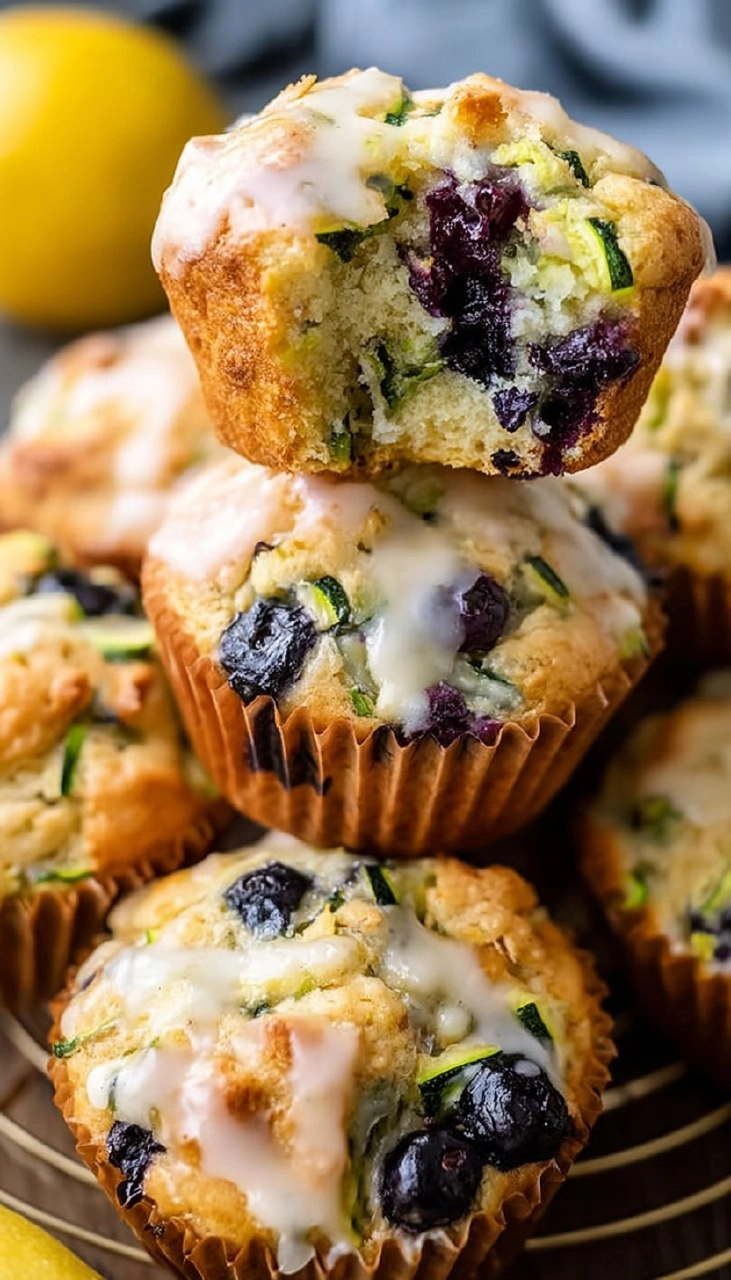 Lemon Blueberry Zucchini Muffins 140 Lemon Blueberry Zucchini Muffins