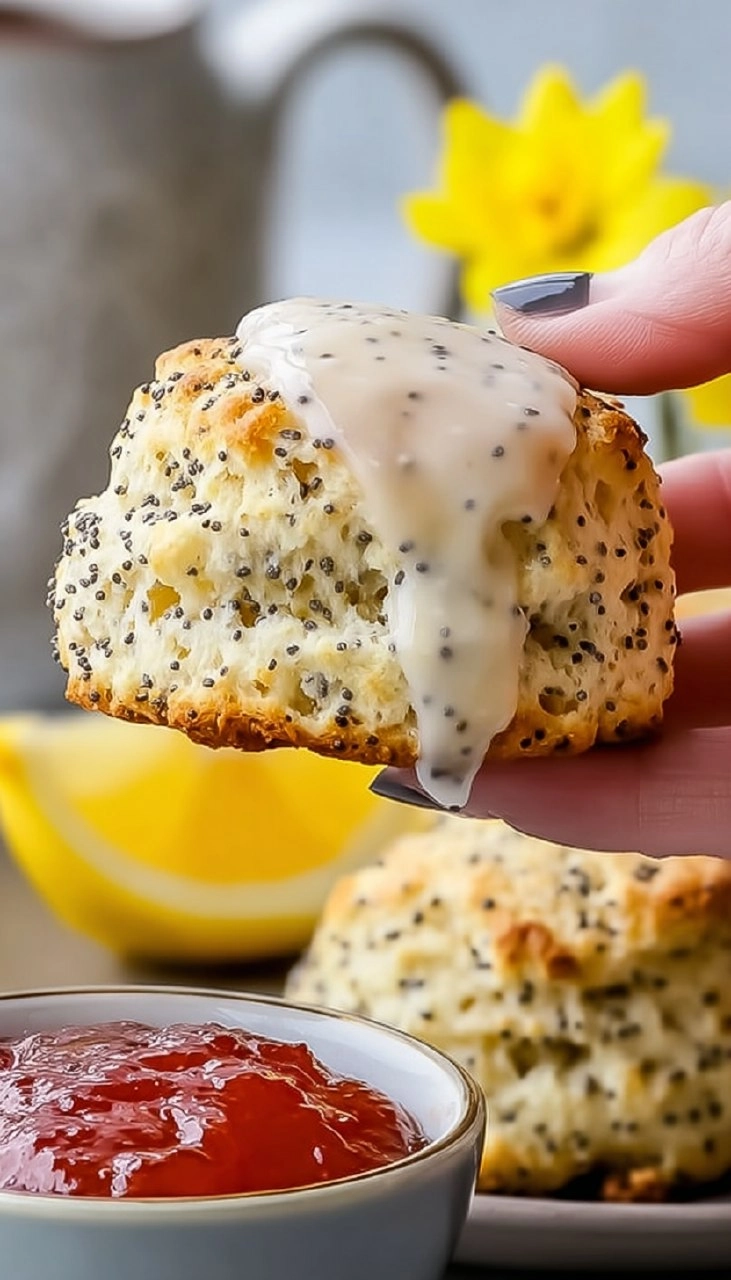 Lemon Poppy Seed Scones 130 Lemon Poppy Seed Scones
