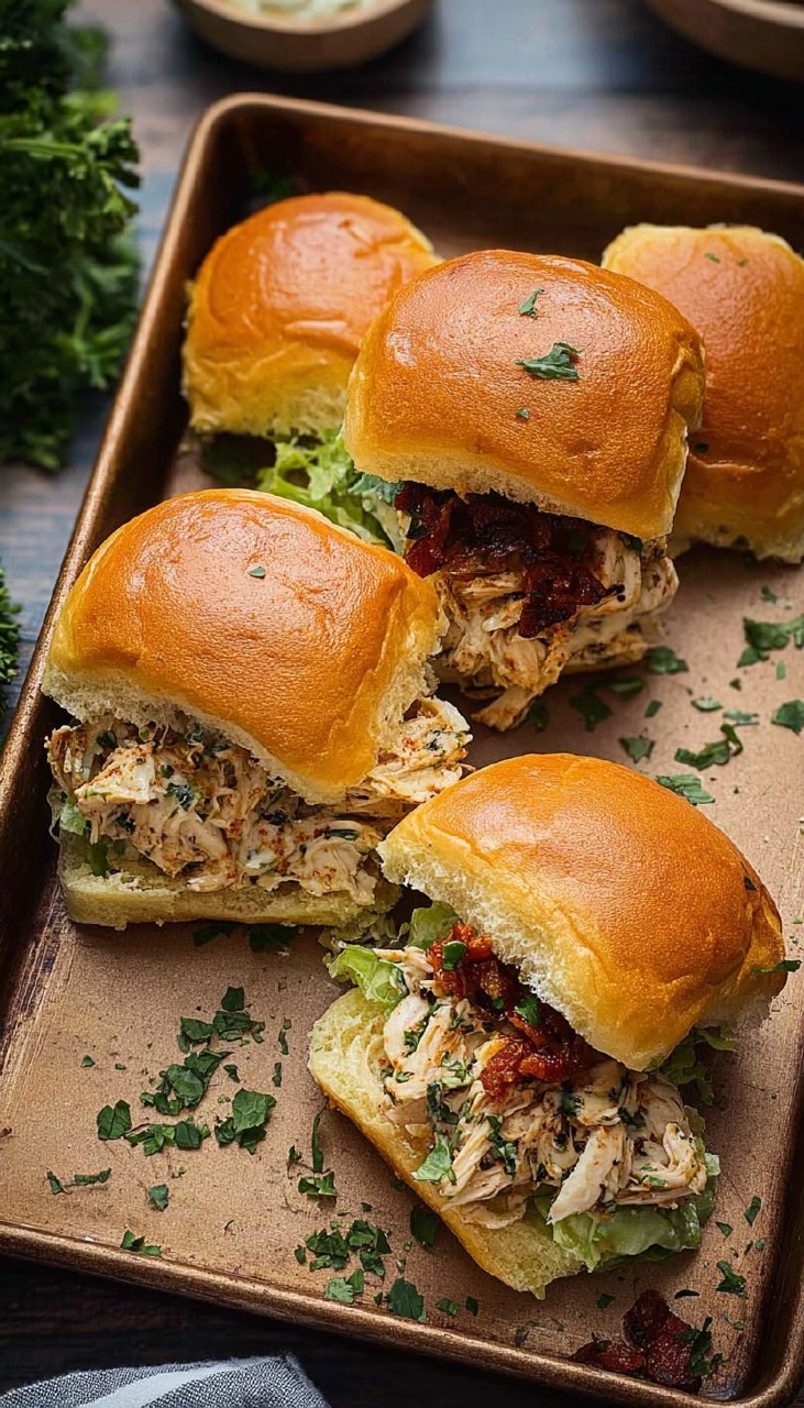 Marry Me Chicken Sliders