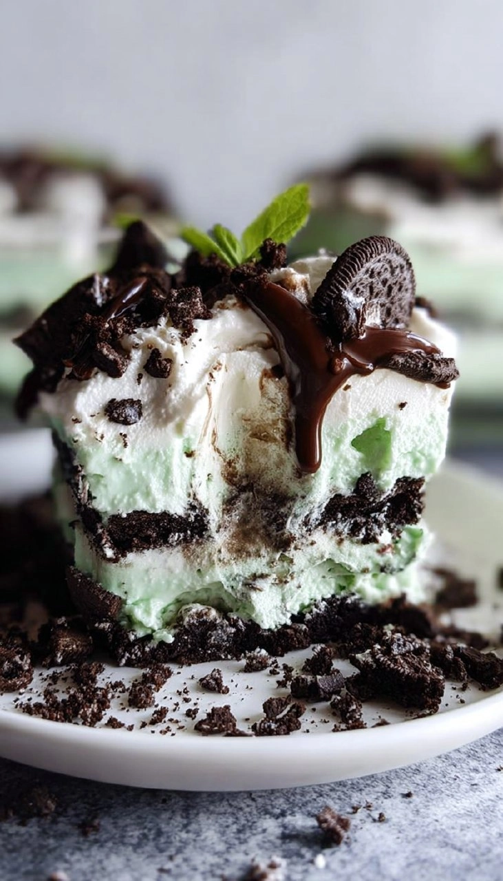 Mint Oreo Ice Cream Dessert