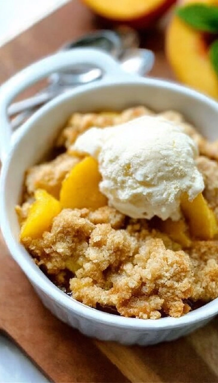Old-Fashioned Peach Crumble (Just Like Grandma’s!)
