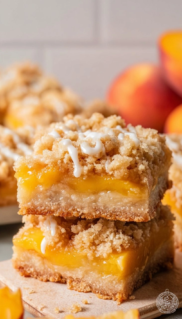 Peach Crumb Bars 135 Peach Crumb Bars