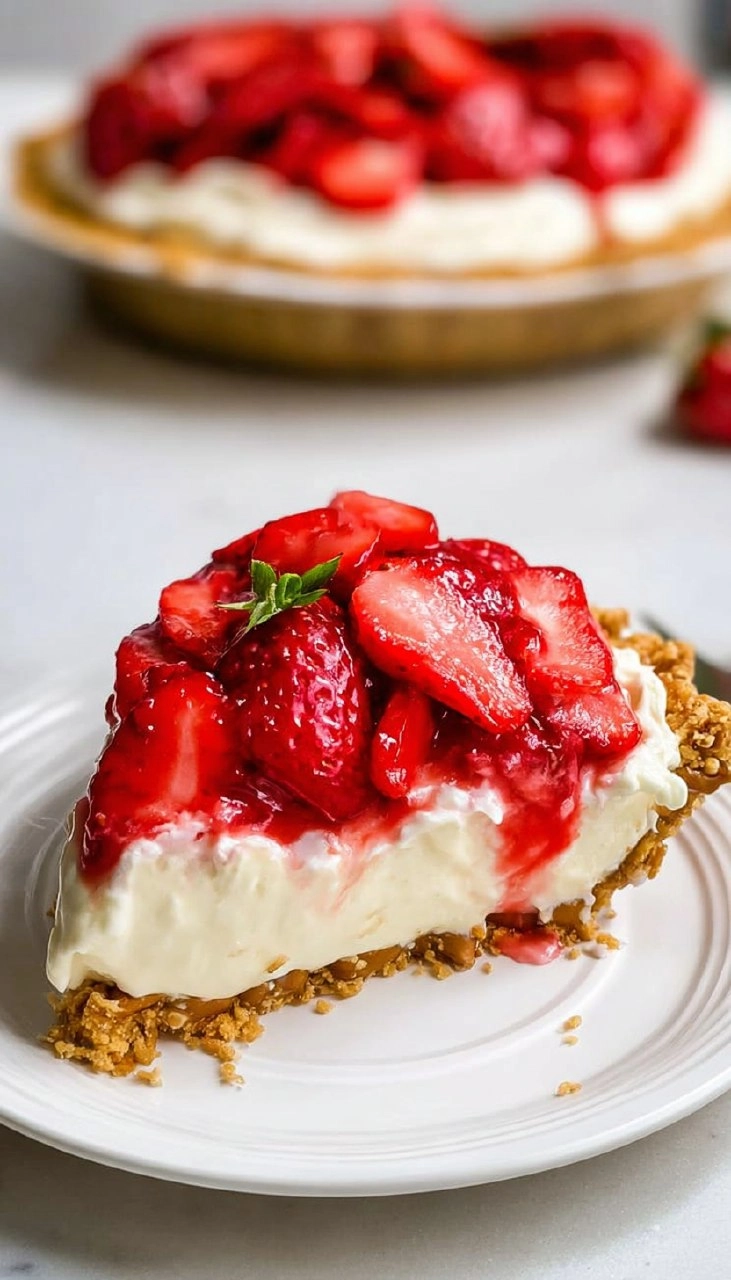 Strawberry Pretzel Pie 80 Strawberry Pretzel Pie