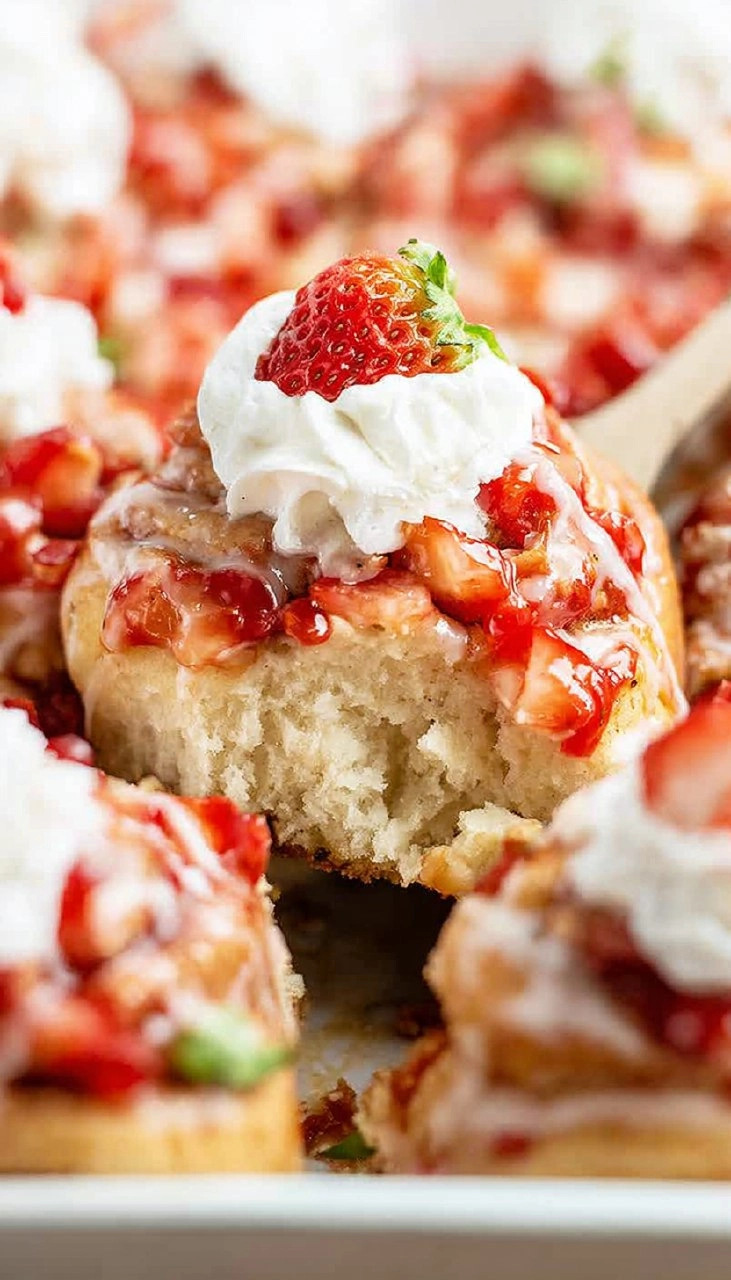 Strawberry Shortcake Cinnamon Rolls 120 Strawberry Shortcake Cinnamon Rolls