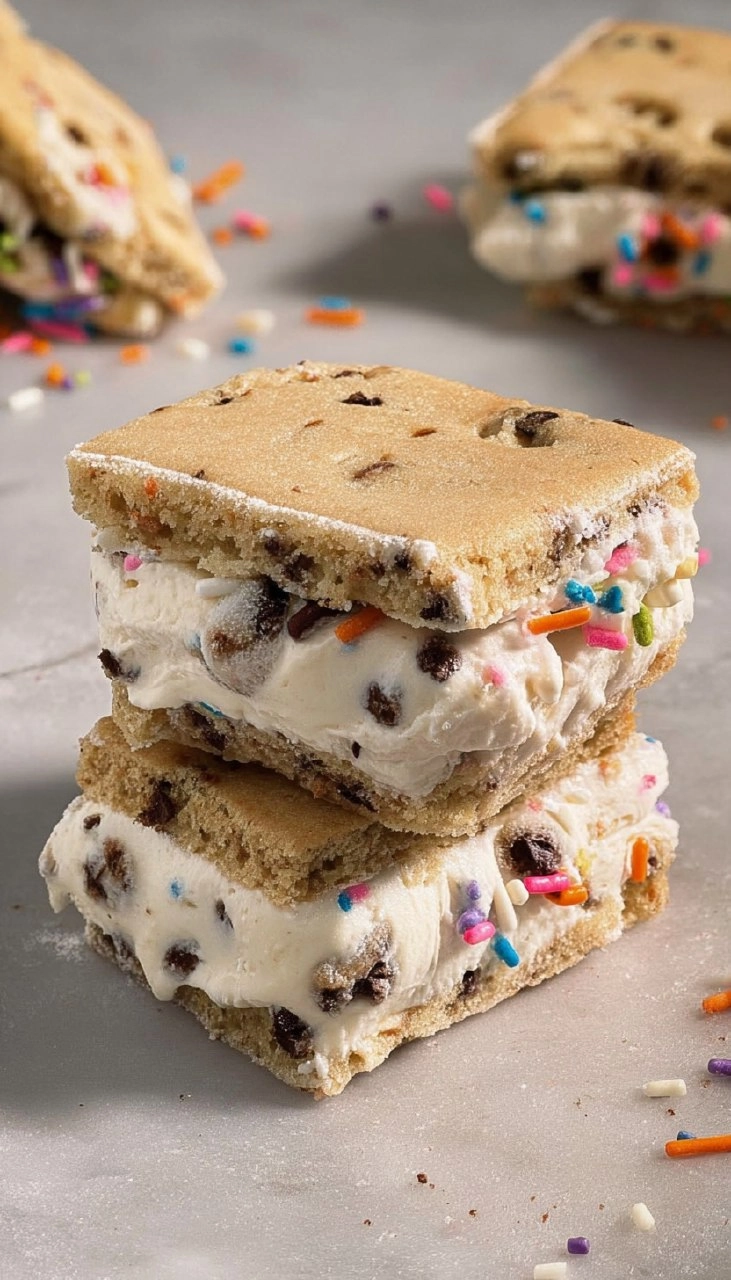 Vegan Cookie Dough Ice Cream Sandwiches