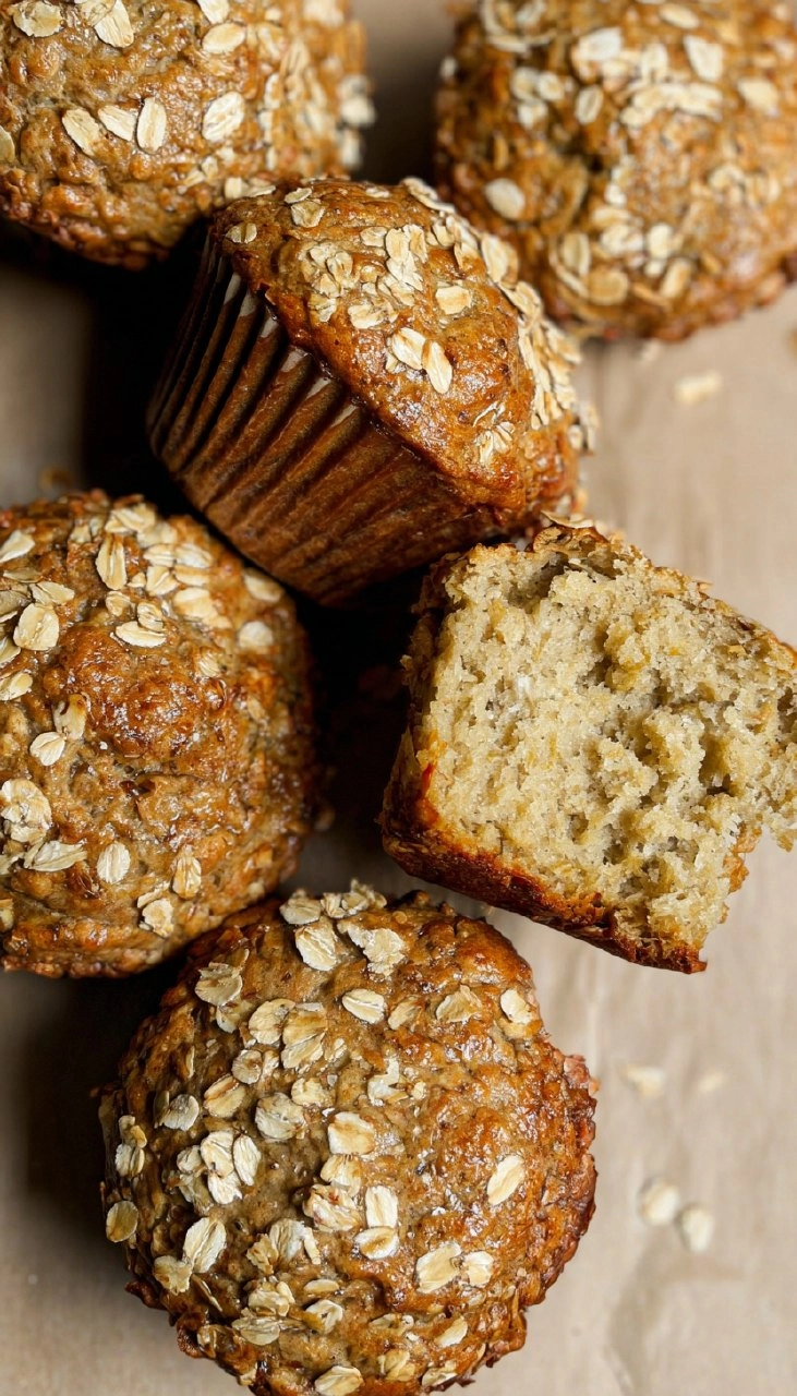 Apple Oat Muffins with Greek Yogurt