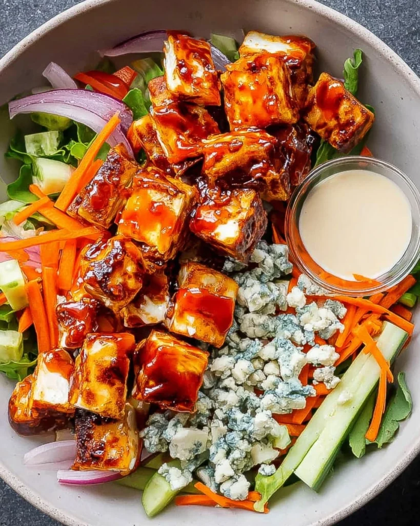 Crispy-Buffalo-Halloumi-Salad-Recipe