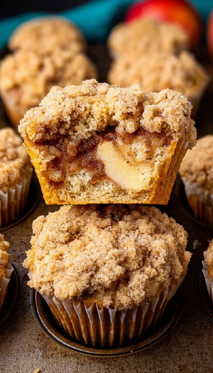 Crumb Apple Muffins