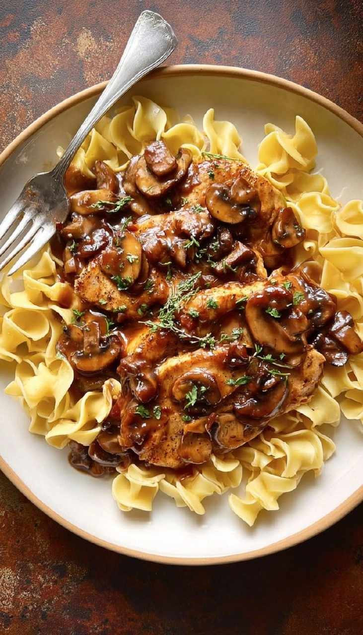 Easy Chicken Marsala (with The BEST Buttered Noodles)