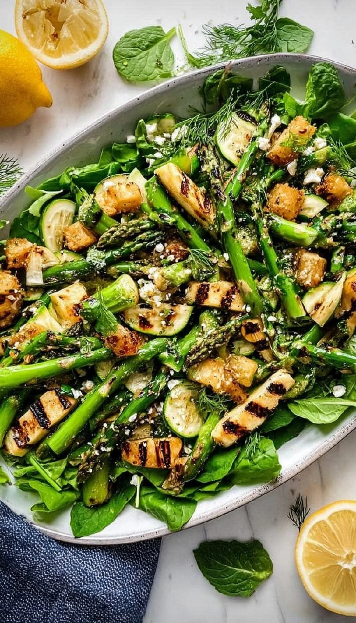 Grilled Asparagus & Zucchini Salad 125 Grilled Asparagus & Zucchini Salad