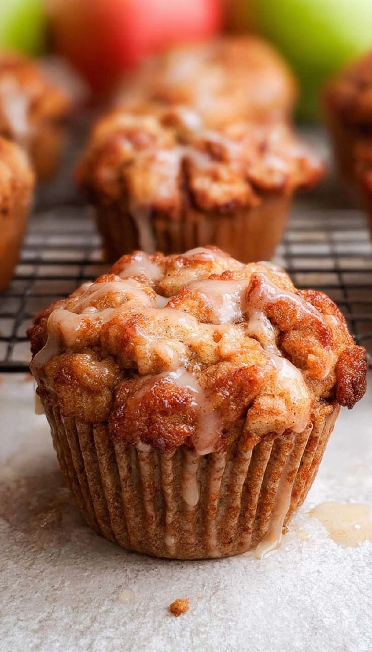 Healthy Apple Muffins with Cottage Cheese (High Protein!)